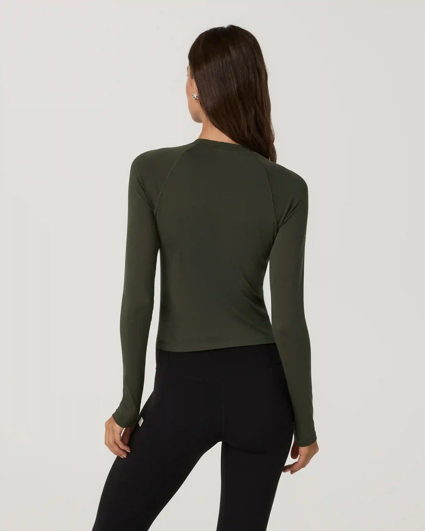 Long Sleeve Surge Seamless Tee | Army