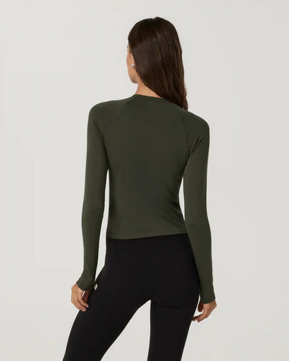 Long Sleeve Surge Seamless Tee | Army
