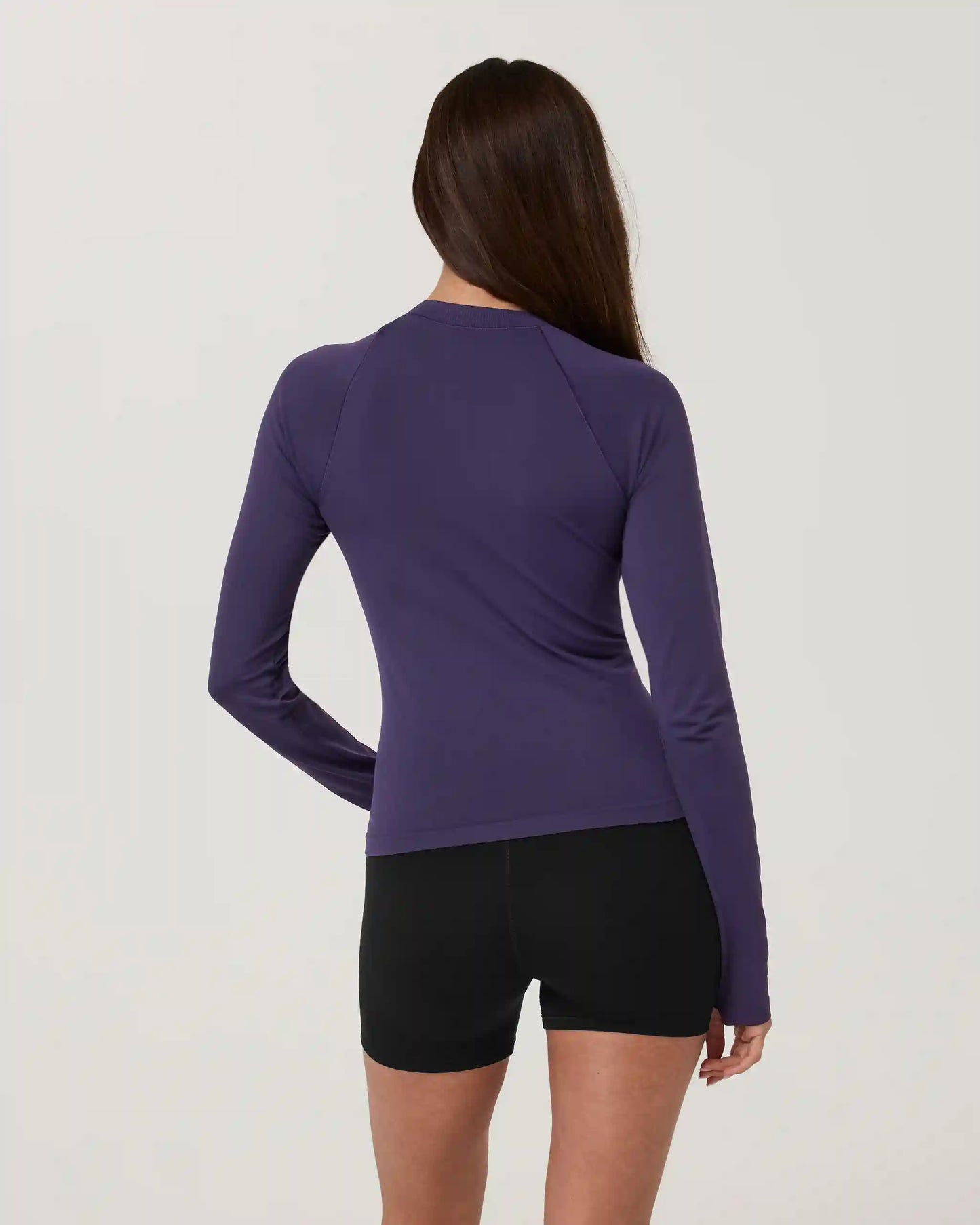 Long Sleeve Surge Seamless Tee | Velvet Violet