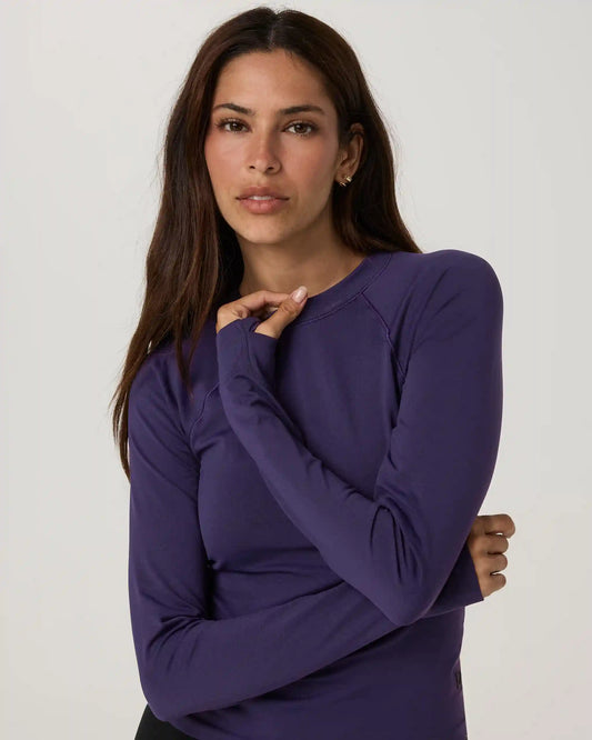 Long Sleeve Surge Seamless Tee | Velvet Violet