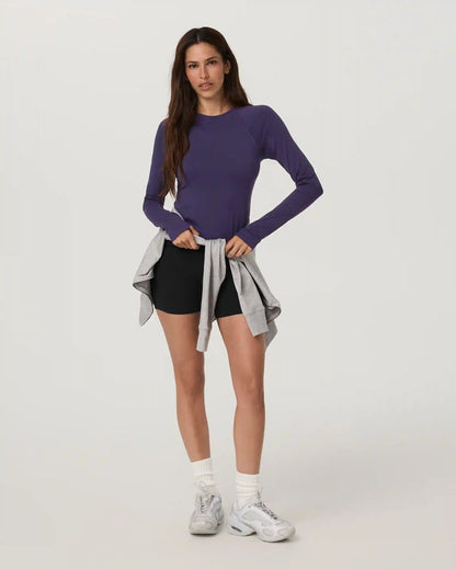 Long Sleeve Surge Seamless Tee | Velvet Violet