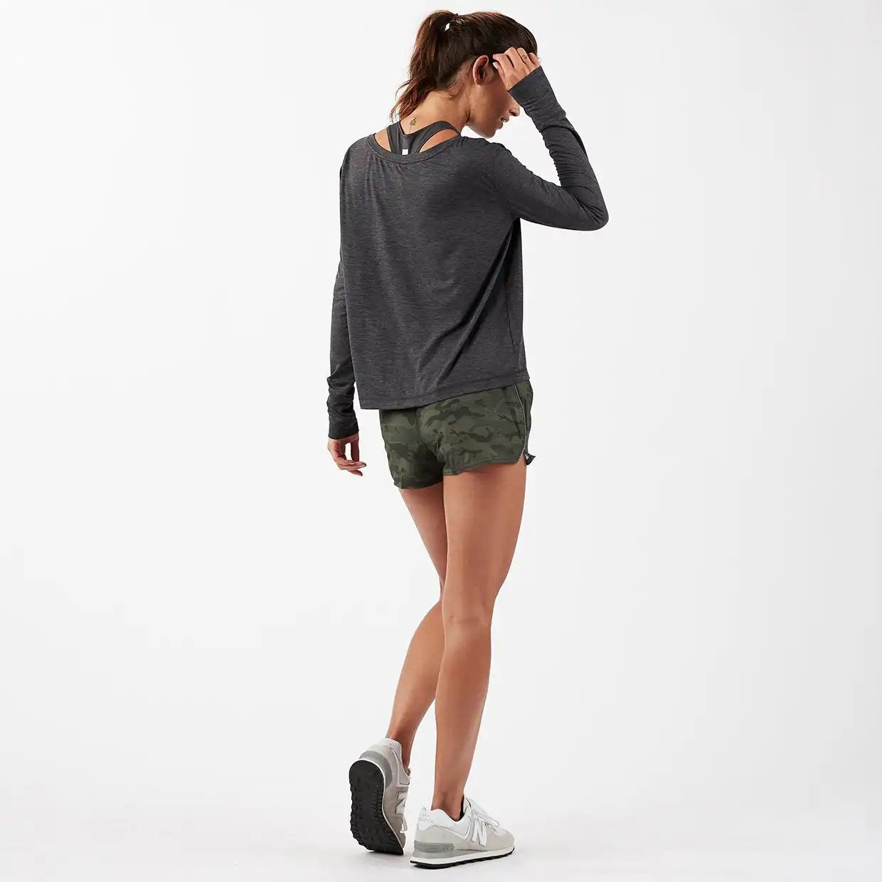 Lux Performance Long Sleeve Tee | Charcoal Heather