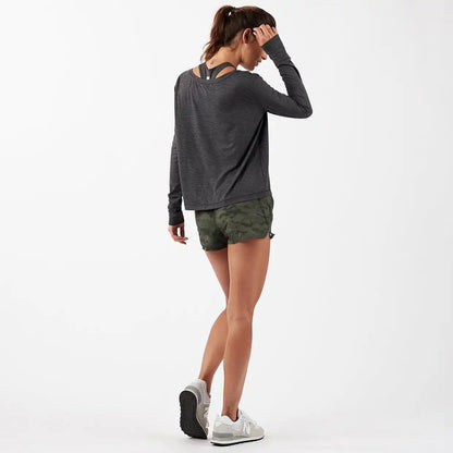 Lux Performance Long Sleeve Tee | Charcoal Heather