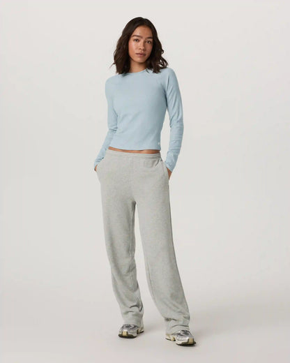 Long Sleeve Pose Crew | Blue Haze