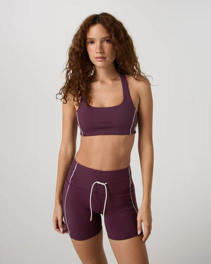 Daily Piped Bra | Cerise