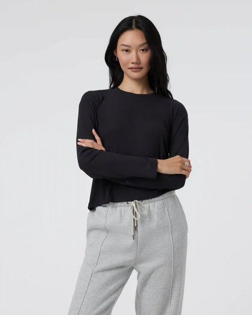 Long Sleeve Cove Relaxed Tee | Black