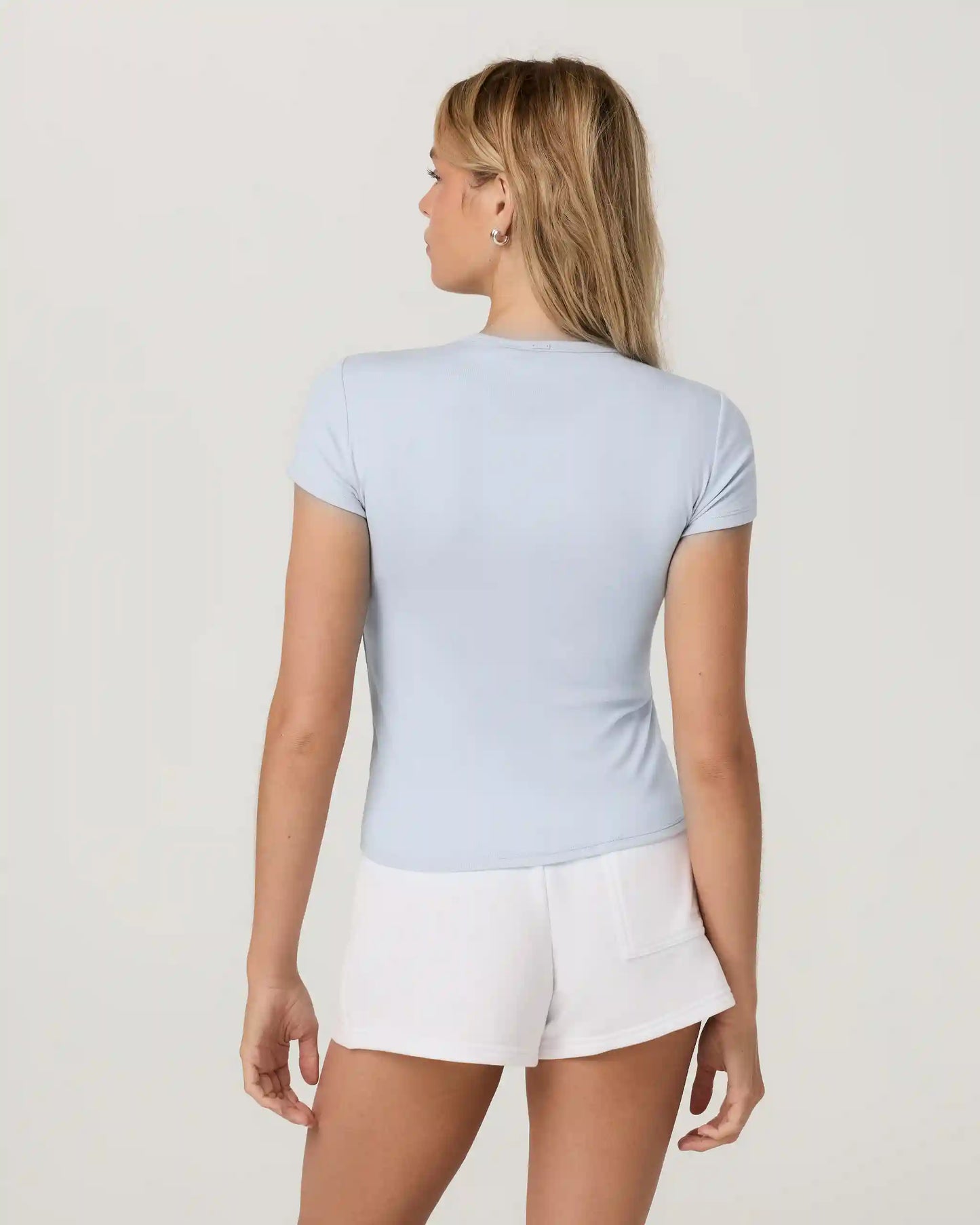 Everyday Cotton Stretch Fitted Tee | Atmosphere