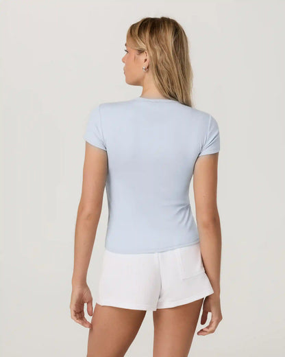 Everyday Cotton Stretch Fitted Tee | Atmosphere