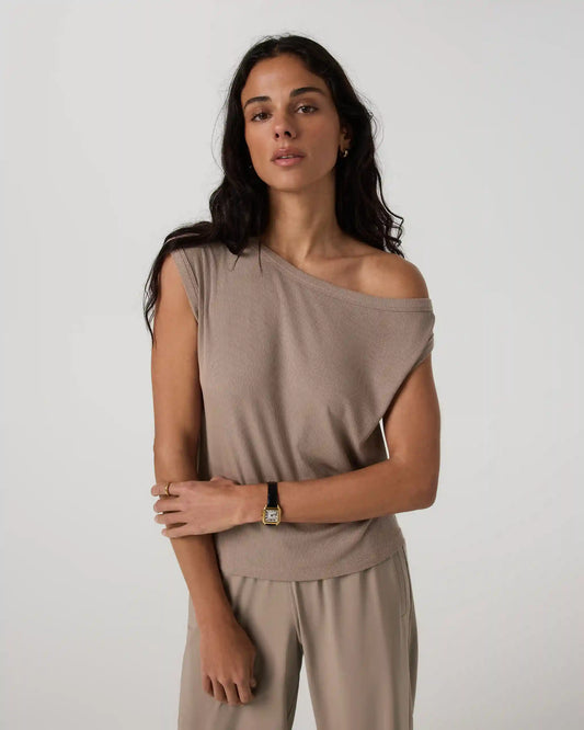 Cove Asymmetric Top | Sorrel Brown