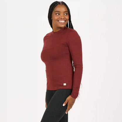 Long-Sleeve Lux Tee | Brick Heather