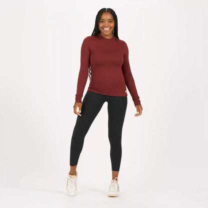 Long-Sleeve Lux Tee | Brick Heather