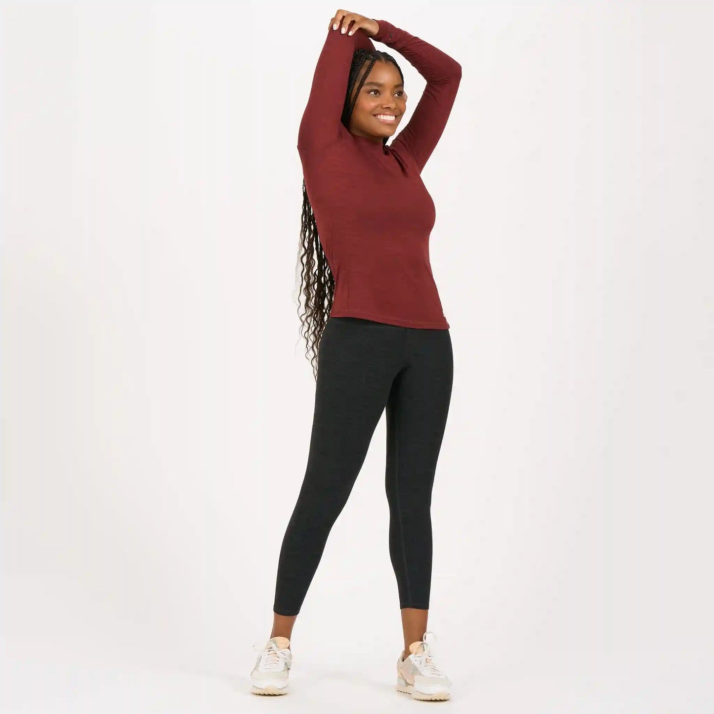 Long-Sleeve Lux Tee | Brick Heather