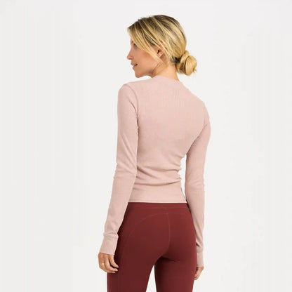 Long-Sleeve Pose Fitted Tee | Dogwood Heather