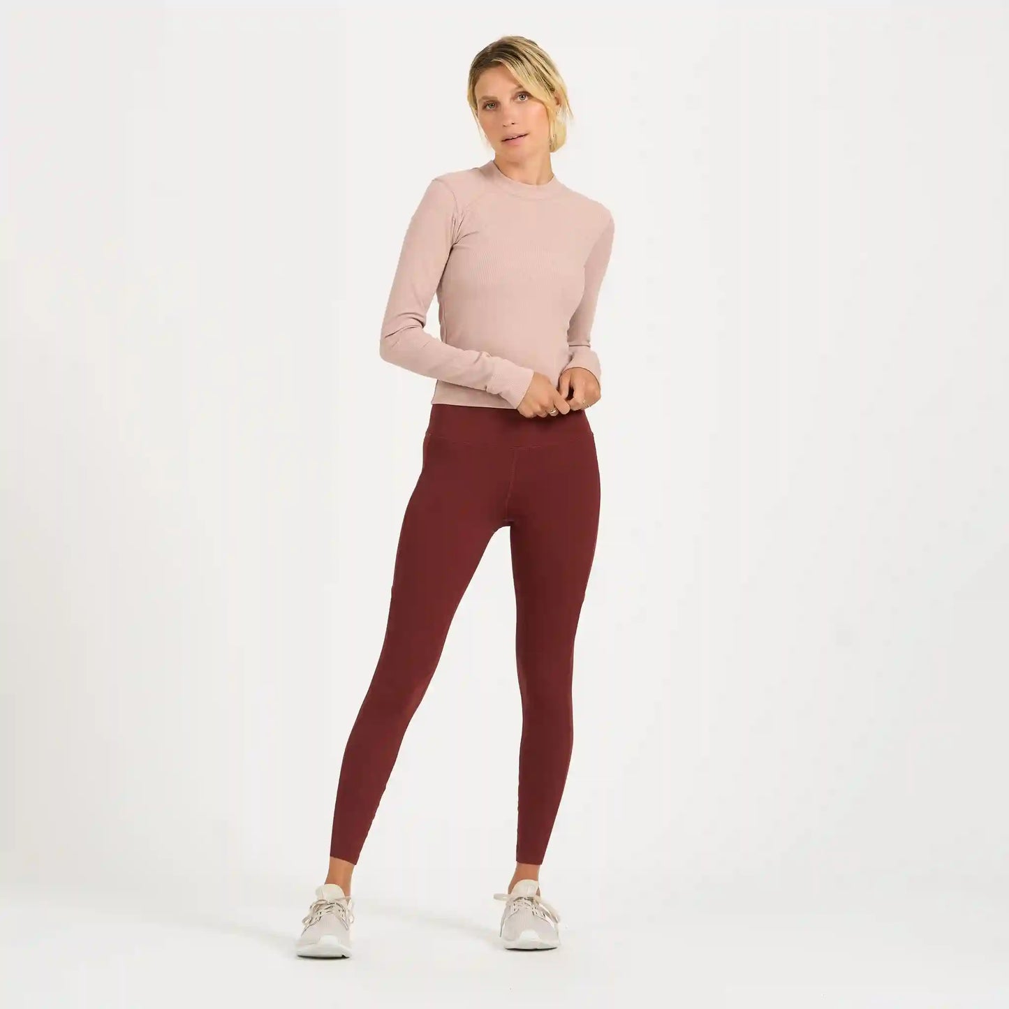 Long-Sleeve Pose Fitted Tee | Dogwood Heather