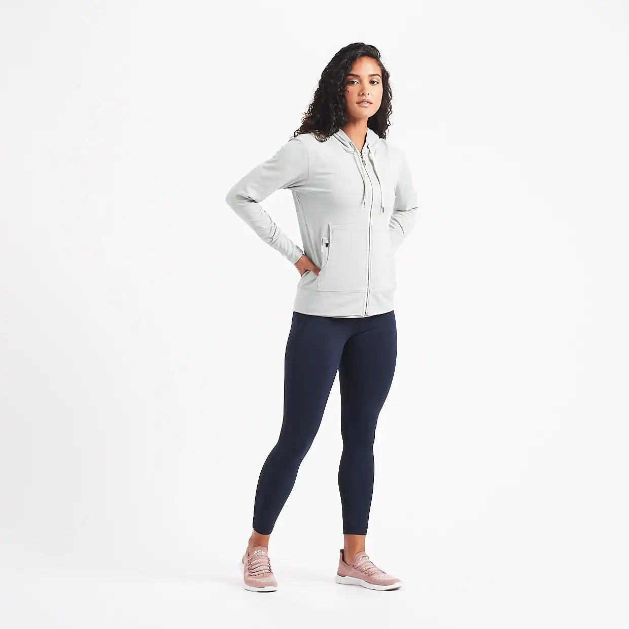 Halo Performance Hoodie | Sage Heather