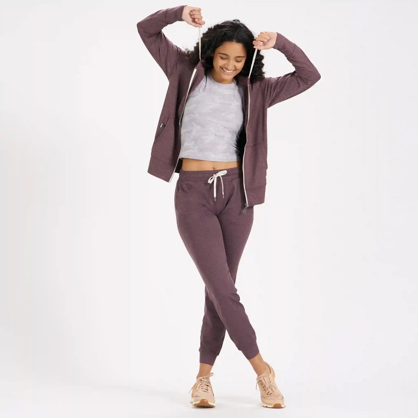 Halo Performance Hoodie | Smoked Plum Heather