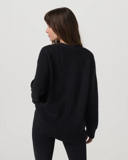Alps Boyfriend Cardigan | Black