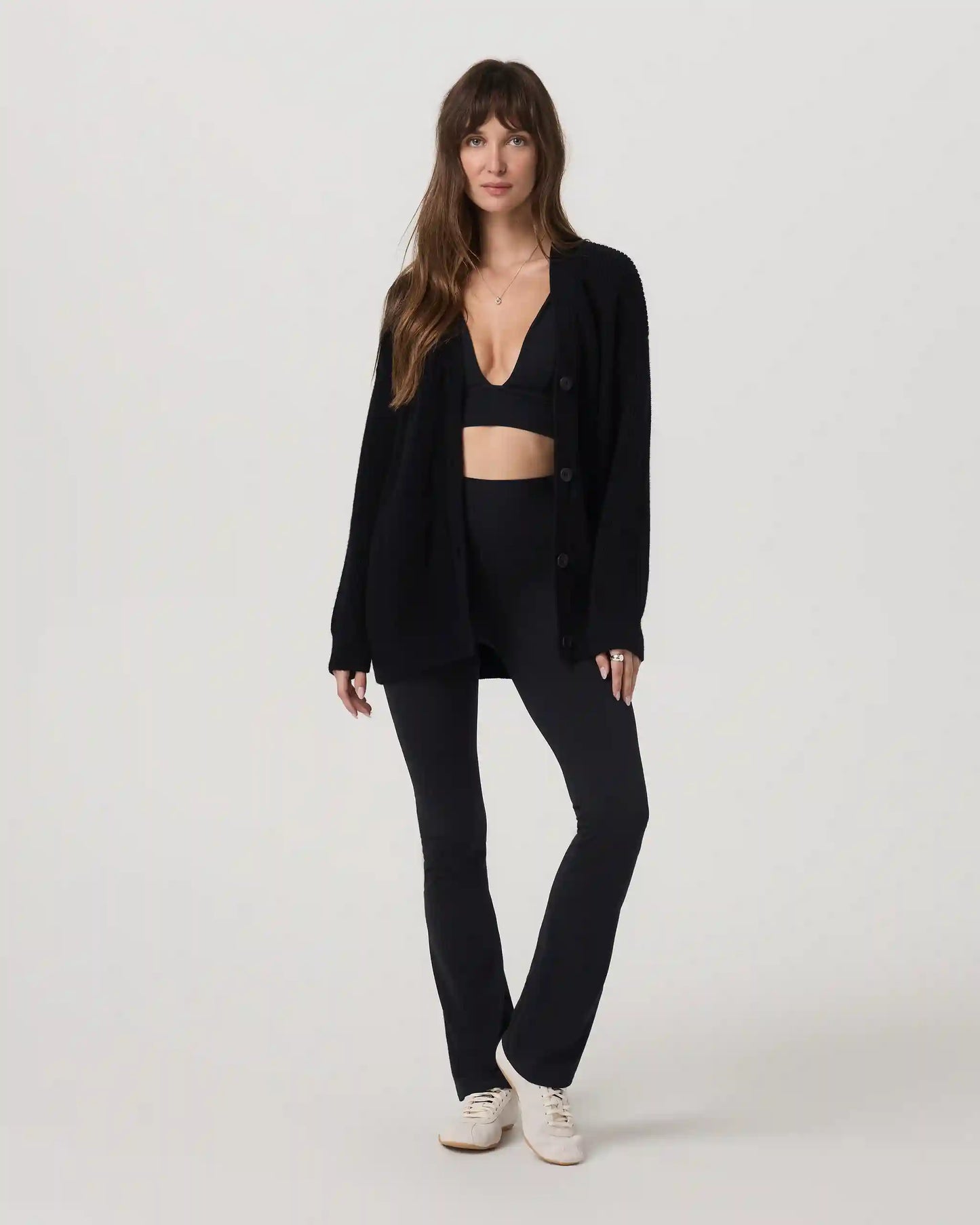 Alps Boyfriend Cardigan | Black