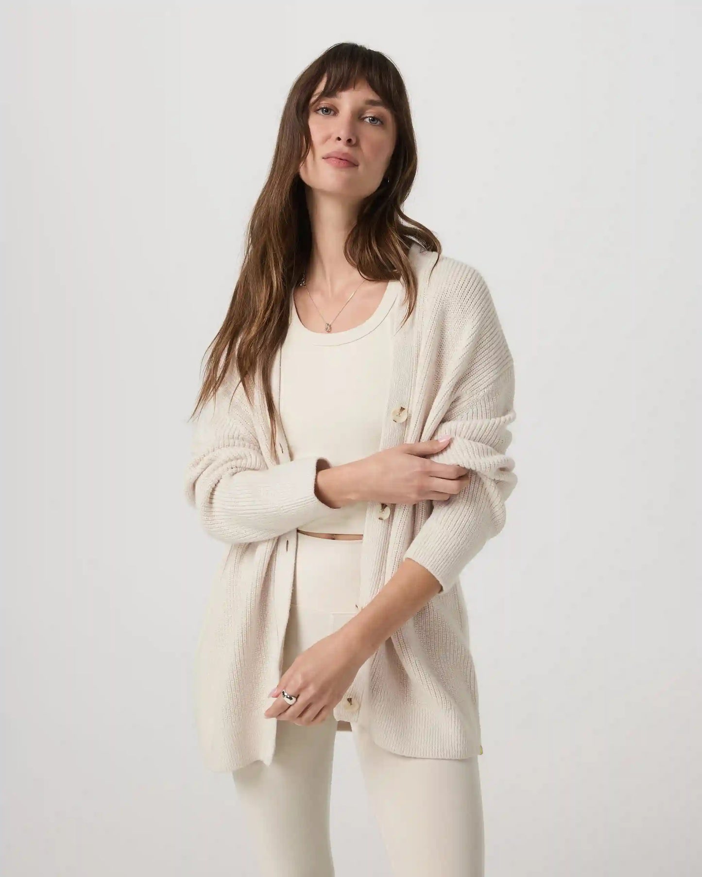 Alps Boyfriend Cardigan | Marshmallow