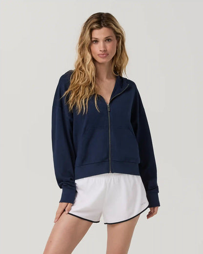 Halo Modern Full Zip Hoodie | Blue Coast Heather