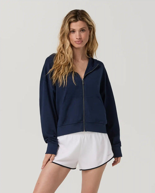 Halo Modern Full Zip Hoodie | Blue Coast Heather