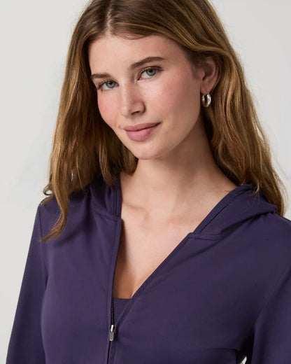 Halo Mini Full Zip Hoodie | Velvet Violet