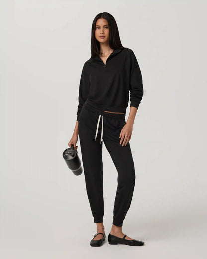 Halo Half Zip | Black Heather