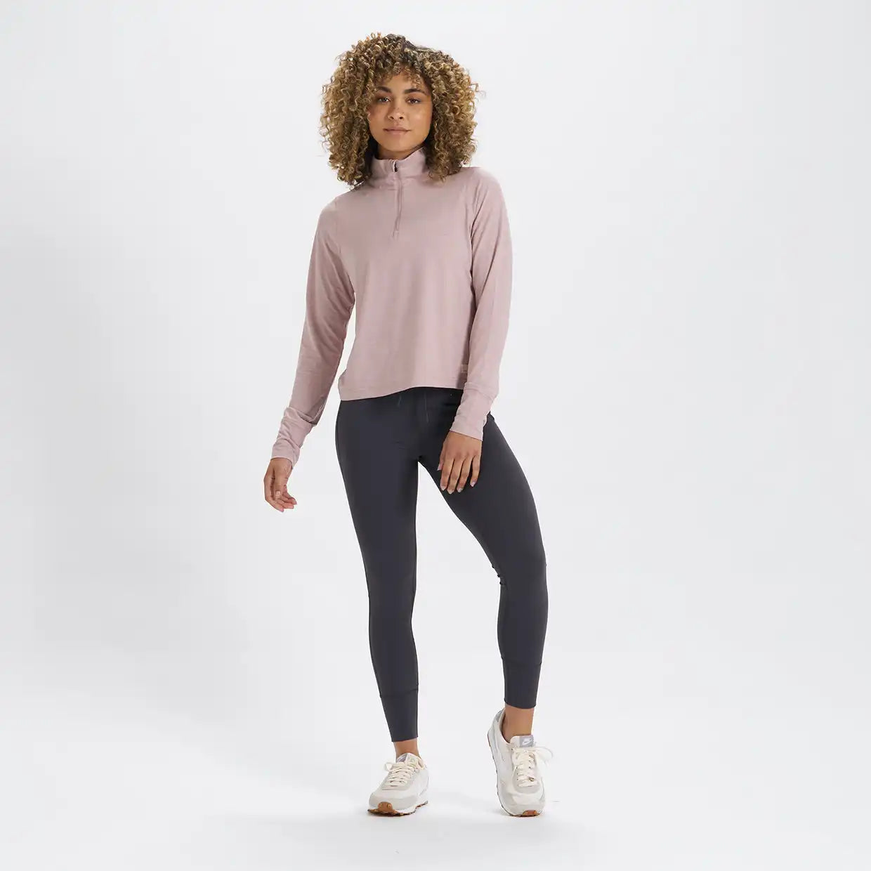 Crescent Half Zip | Dusk Heather