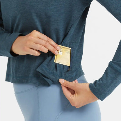 Crescent Half Zip | Indigo Heather