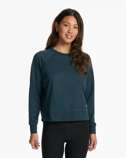 Long Sleeve Halo Crew | Beryl Heather