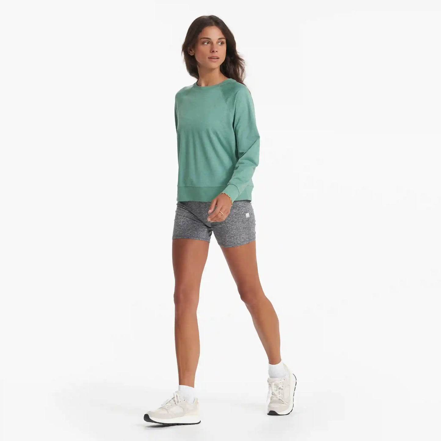 Long-Sleeve Halo Crew | Celadon Heather
