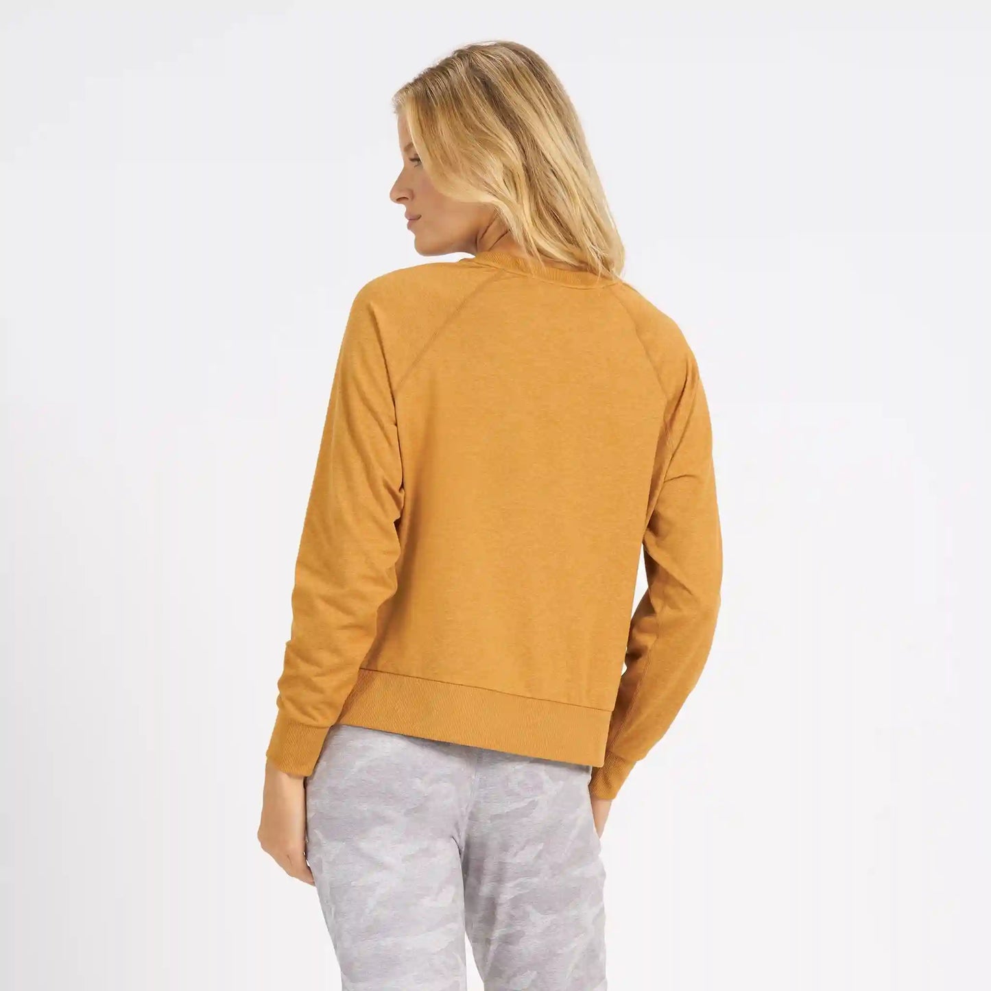 Long-Sleeve Halo Crew | Flax Heather
