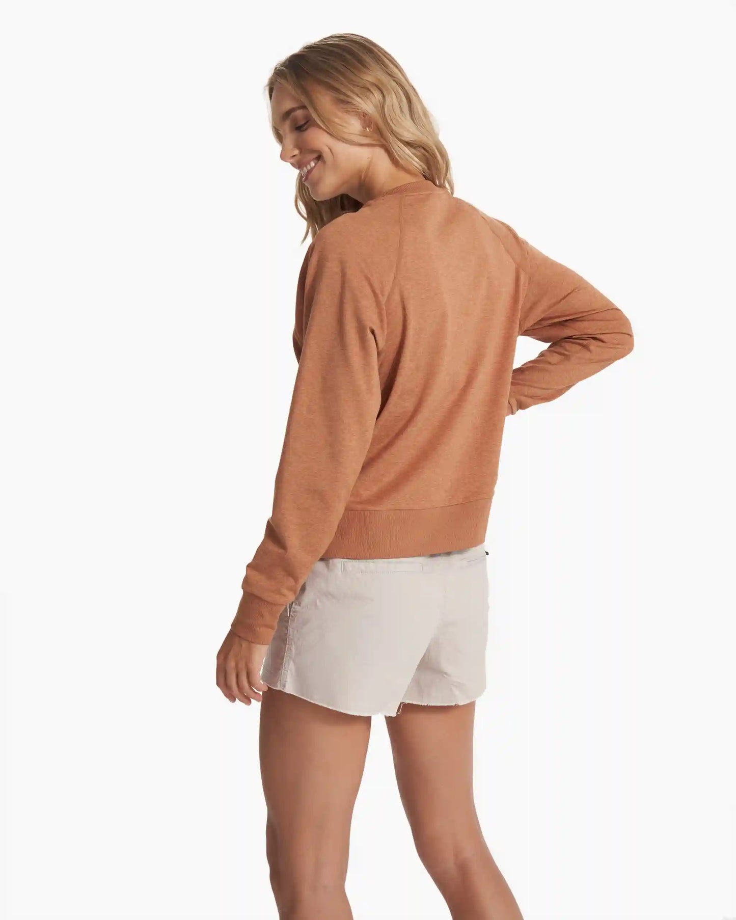 Long Sleeve Halo Crew | Palo Santo Heather
