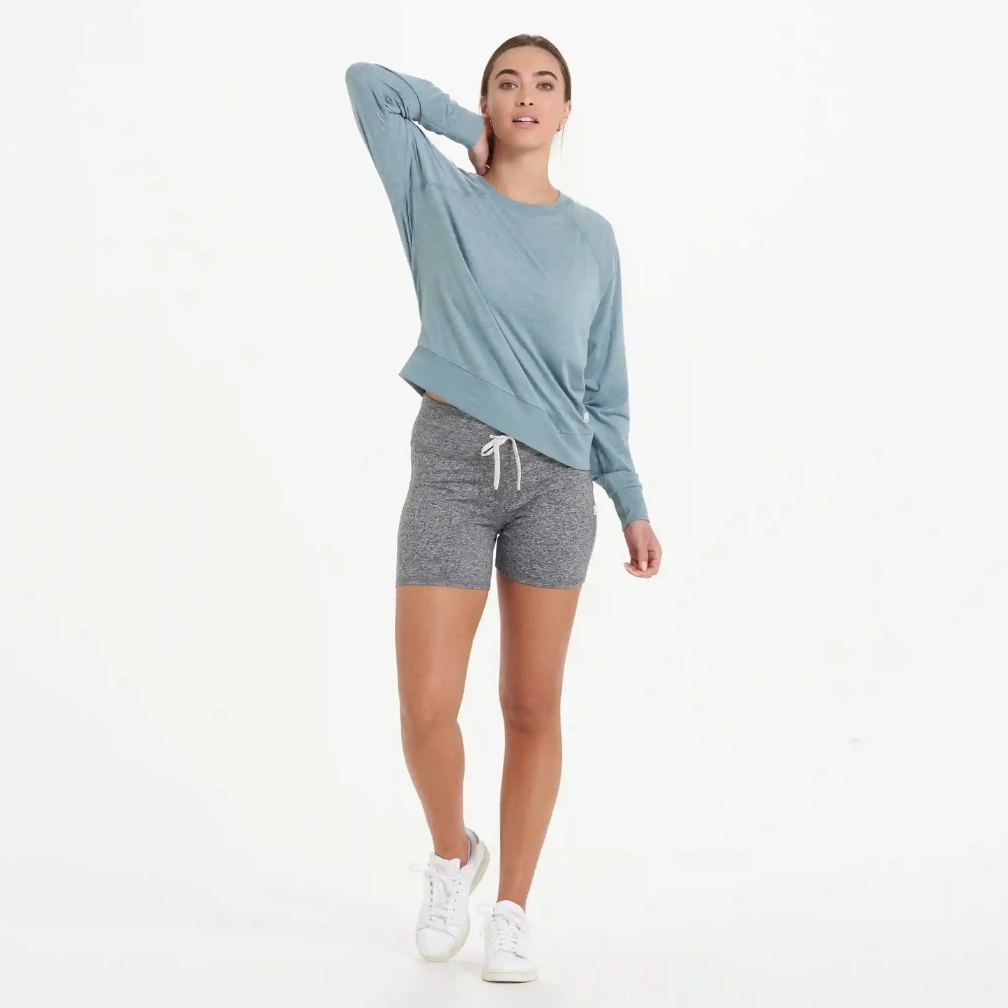 Long-Sleeve Halo Crew | Shade Heather