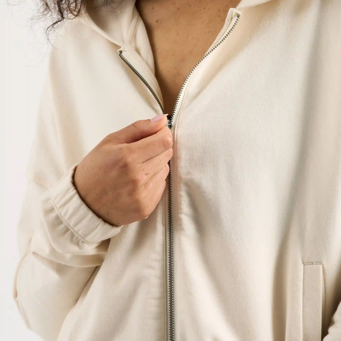 Laguna Zip Hoodie | Natural