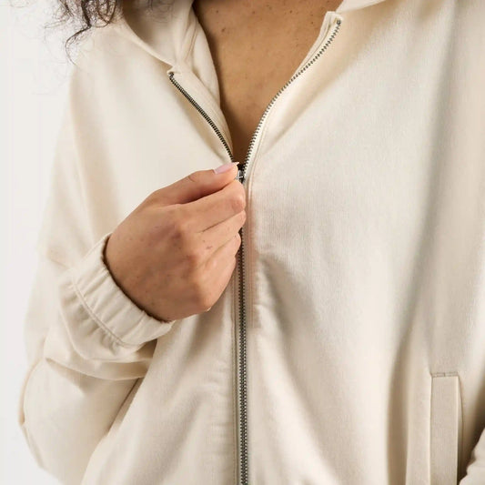 Laguna Zip Hoodie | Natural