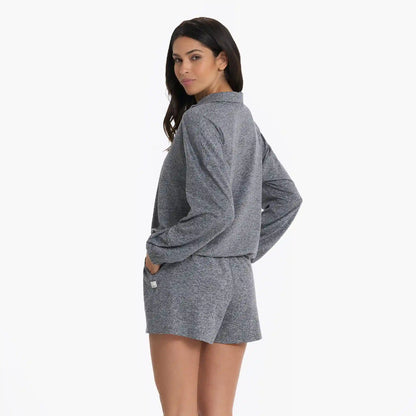 Halo Relaxed Half Zip | Heather Grey