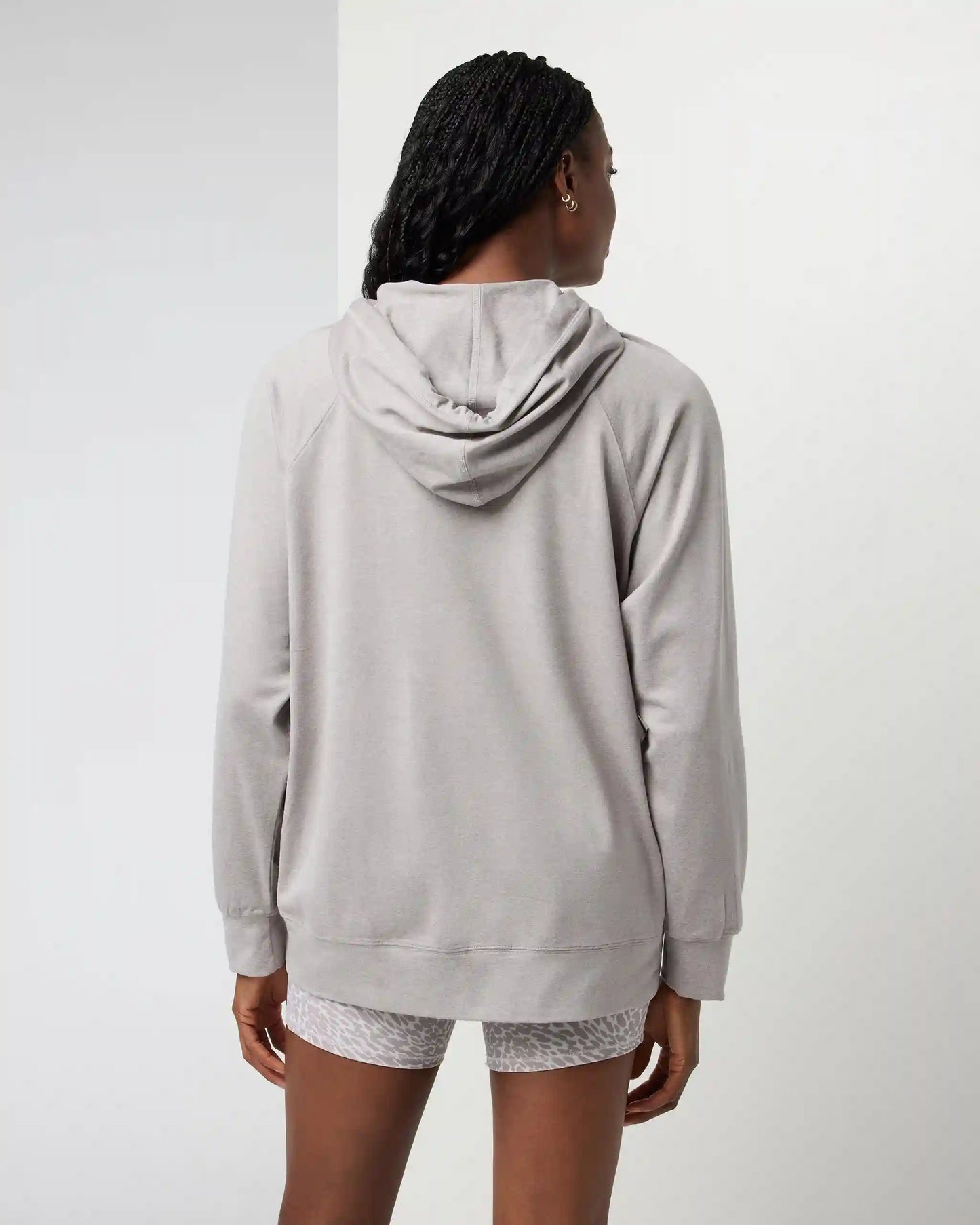 Halo Oversized Hoodie | Soft Pewter Heather