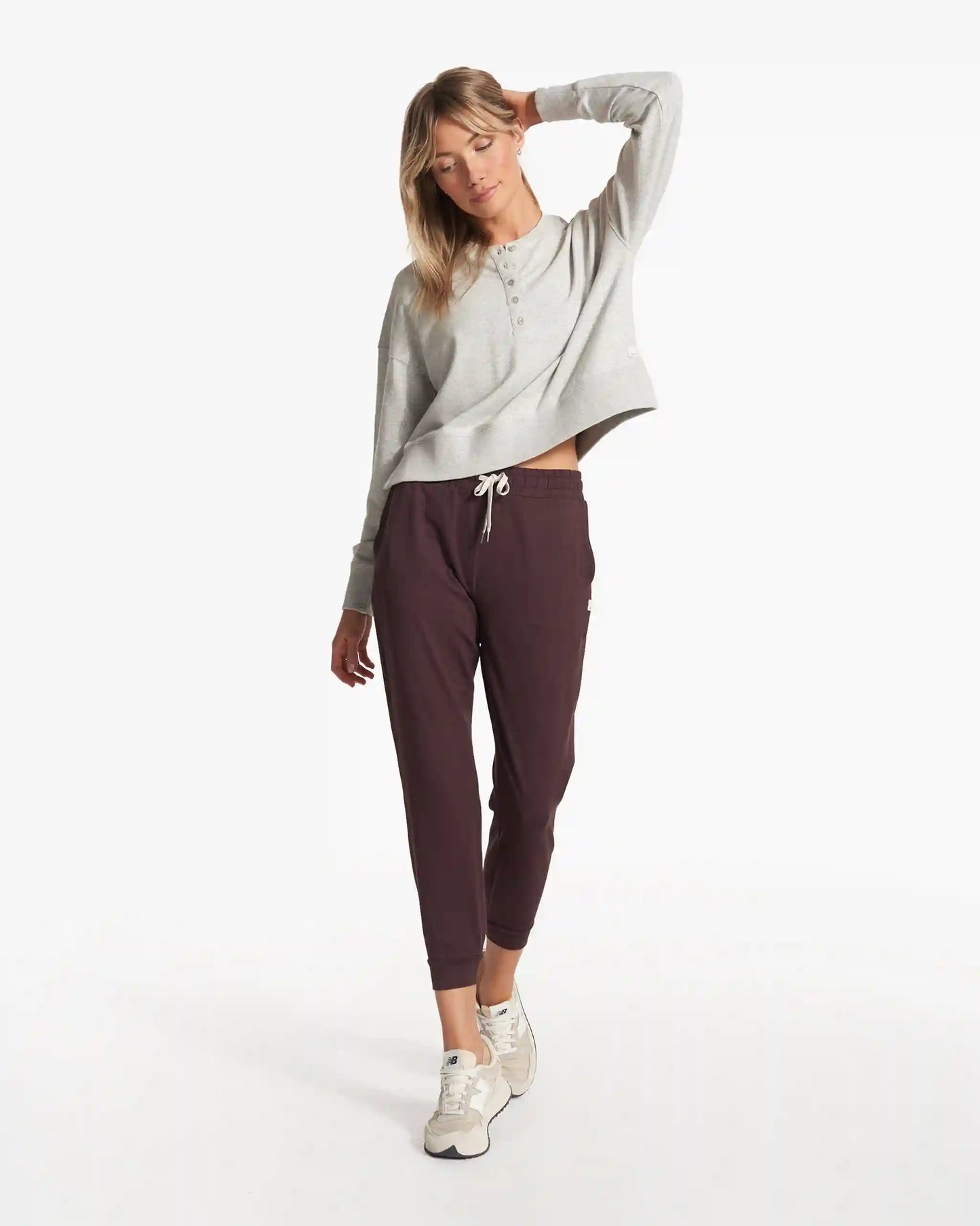 Laguna Henley | Light Heather Grey
