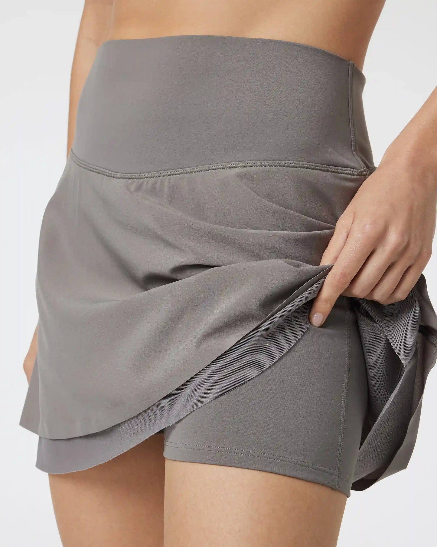 Hot Mesh Skirt | Smoke