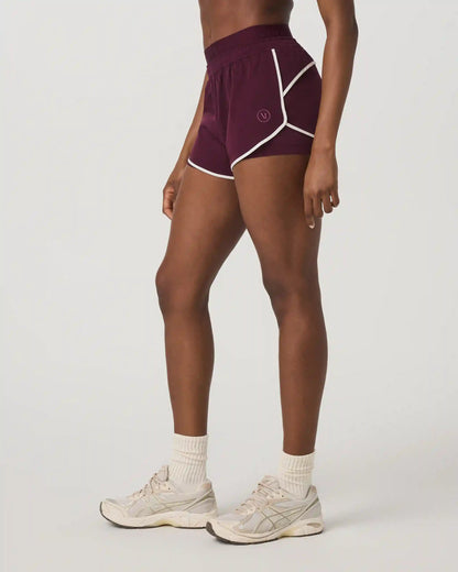 Luna Piped Short | Cerise