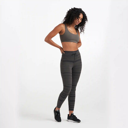 Daily Legging | Dark Oregano Shibori Stripe