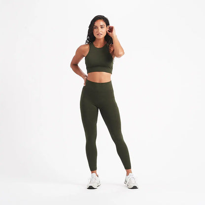 Elevation Performance Legging | Evergreen Heather