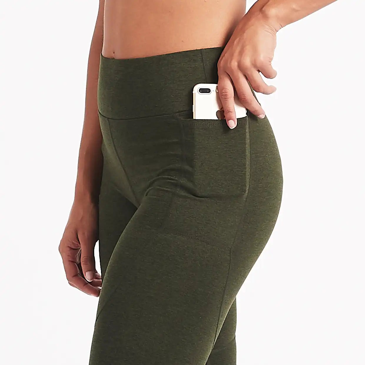Elevation Performance Legging | Evergreen Heather