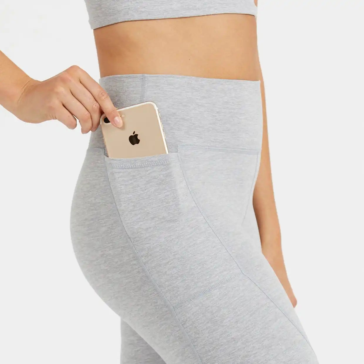 Elevation Performance Legging | Light Heather Grey