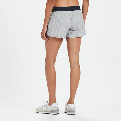 Clementine Short 4" | Grey Twill Texture