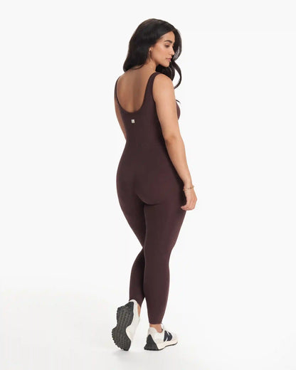 Halo Essential Jumpsuit | Mahogany Heather