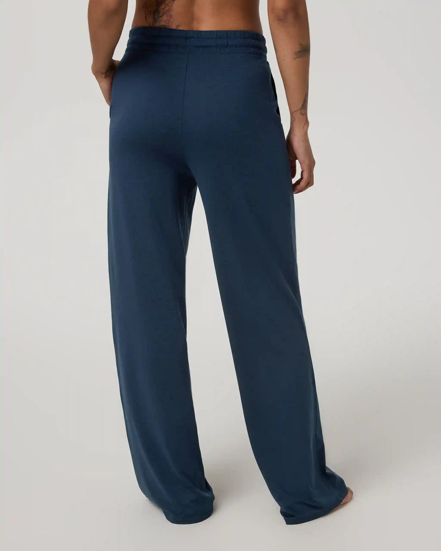 Halo Essential Wideleg Pant - Long | Blue Coast Heather