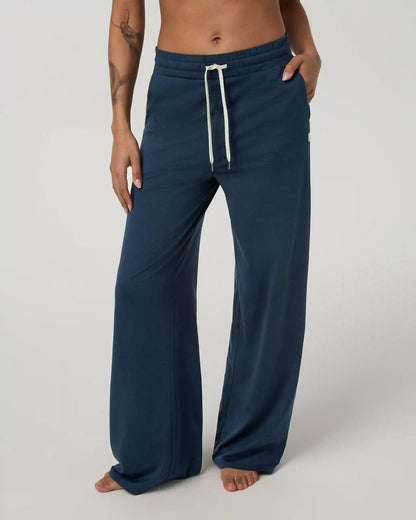Halo Essential Wideleg Pant | Blue Coast Heather