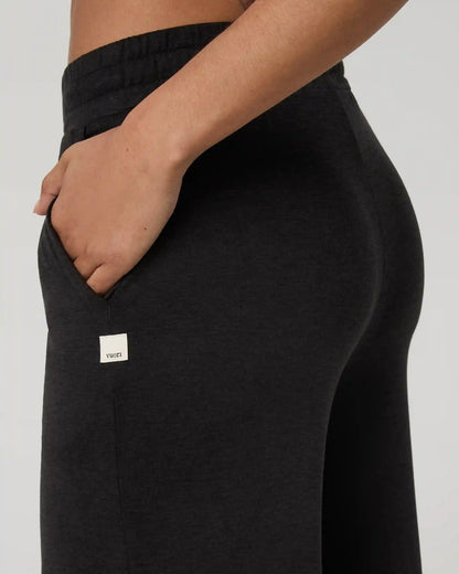 Halo Essential Wideleg Pant | Black Heather